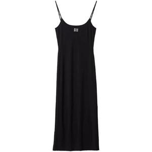 미우미우 로고 자수 저지 드레스 MF5049S232122R