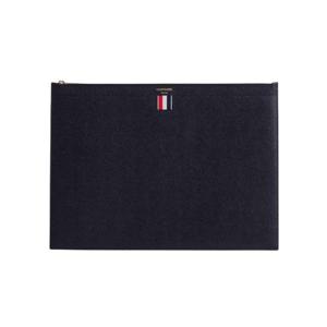 톰브라운 페블 그레인 레더 라지 지퍼 랩탑 홀더 블랙 MAC020L-00198-001