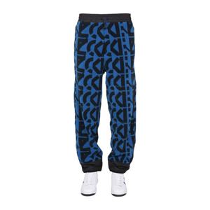 겐조 모노그램 로고 엘라스틱 웨이스트 조깅 팬츠 FB65PA754 4M