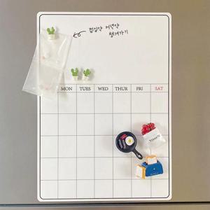 냉장고메모시트 붙이는 자석 메모보드 화이트보드 스케줄 달력 칠판 월간계획표