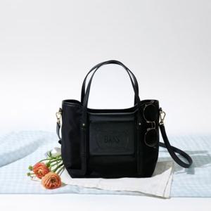 [닥스] 본머스 블랙 가죽배색 나일론 토트백 M DCBA5E114BK