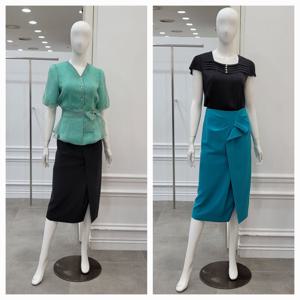 [미니멈]언발 핀턱 스커트 (MZBGWS4880BK)_IC