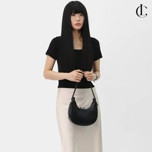 엘케이트 여자 니트반팔 크롭티 베이직 얇은 티셔츠 LNHT005