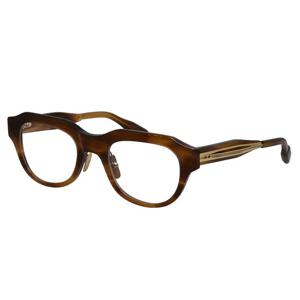 디타 와서맨-투 DT DTX415-A-03 남녀공용 스퀘어 안경 50mm 앰버 메이플/옐로우 골드