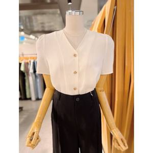 ab.fz 프롬 브이 반팔 블라우스 (ABXZ5HB04G) US