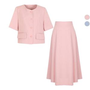 [비비드 시크릿가너]SET 모던 여름 여성 정장 자켓+정장스커트