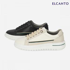 엘칸토  (LCMS67U513) 남성 소가죽 웨빙 스니커즈 4cm