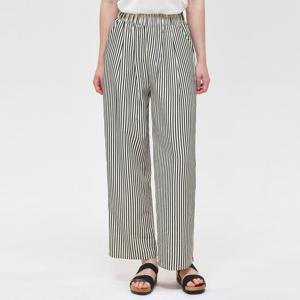 FOCUS  핀턱 스트라이프 밴딩 팬츠 PBVFF5M1PT7261