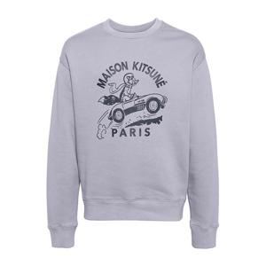 메종키츠네 레이싱 폭스 맨투맨 더스터블루 MM00306KM0307 P526