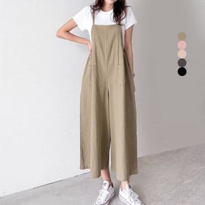 [헤레이스]린넨 와이드 점프슈트_YMSH25SS885