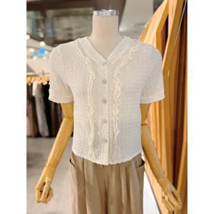 ab.fz 진주단추 브이넥 블라우스 (ABXZ3HB31H) US