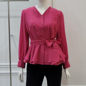 [미니멈]미니멈 페플럼 블라우스 (MYCGWB7090IV)_IC