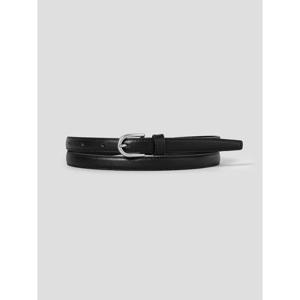 (19568OWY15) [에잇세컨즈] [리얼레더] 15mm 라운드 버클 벨트  블랙