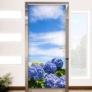 아트박스/꾸밈 cr818-맑은하늘아래수국_현관문시트지