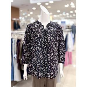 소고 세이브존01 리본넥 프린트 여름 블라우스 AL2BA33