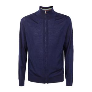 폴스미스 하이 칼라 네이비 블루 집업 가디건 M1R240ZP02093 49