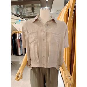 ab.fz 플리츠 카라 언발 블라우스 (ABXZ3HB32H) US