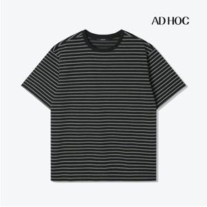 [애드호크]남성 분또 스트라이프 라운드넥 반팔티 HB4ST3239_US