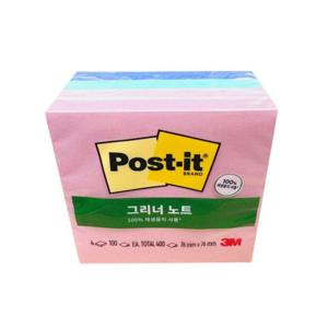 (3M) 포스트잇 그리너노트 654-4RP-AP 스윗스