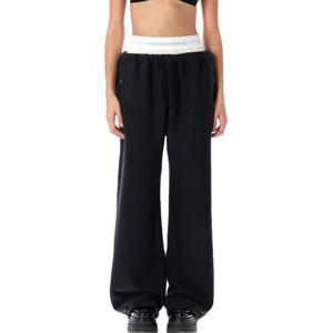 알렉산더왕 와이드 엘라스틱 로고 스웨트팬츠 4CC1244349 020A