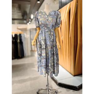 ab.fz 페이즐리 패턴 쉬폰 원피스 (ABXZ3HO34H) US