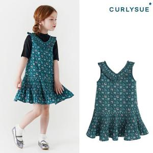[컬리수]아동 그린페이즐리 원피스 C213OPG13P