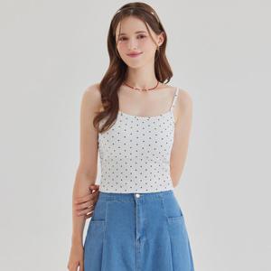 FOCUS  도트 패턴 캡 나시 티셔츠 PBBF5M1TS1591