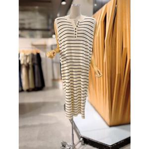 ab.fz 트임넥 단가라 민소매 니트 원피스 (ABXZ3HO31H) US