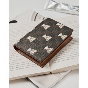 [닥스ACC] [선물포장/쇼핑백동봉] 브라운 패턴 소가죽 카드지갑 DCWA5F793