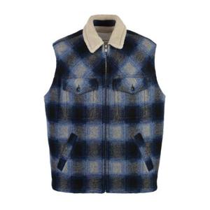 Isabel Marant 플레이드 체크 지퍼 시어링 질레 VE0209HAA3D06H 30NA TP945158403