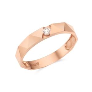 [로이드] 사선 컷팅 14K 골드 반지 남성 커플링 LRF23086D