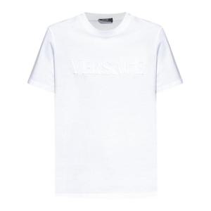 베르사체 반팔 티셔츠 1018981 1A13616 1W000 OPTICAL WHITE