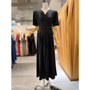 ab.fz 나염 브이넥 셔링 스트랩 원피스 (ABXZ3HO36H1) US