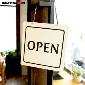 아트사인 OPEN표지판7901 OPEN/CLOSED(포멕스) 20x20