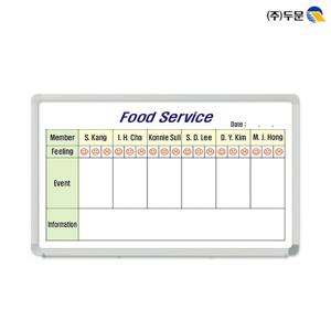 단 하나의 주문제작 화이트보드 120x80 고급알루미늄M5/주문형화이트보드/주문제작보드/현황판/통계판/조직도/안전판