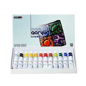 신한아크릴물감 학생용 7.5ml 12색 - 33617 미술용품