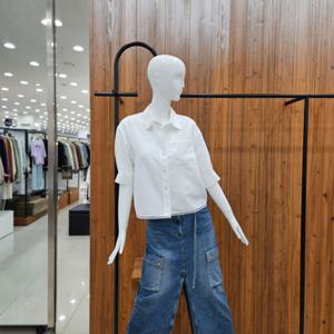 [지컷]지컷 레이스 레이어드 스트라이프 셔츠 722536000401_DJ