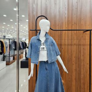 [지컷]지컷 워시드 크롭 데님 셔츠 7225255602_DJ