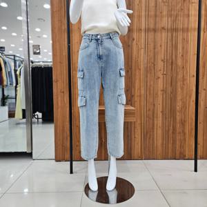 [지컷]지컷 솔트 워싱 데님 카고 팬츠 7214255203_DJ