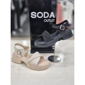 [소다][소다] 여성 데일리 경량 플랫폼 샌들 FLD513_DG