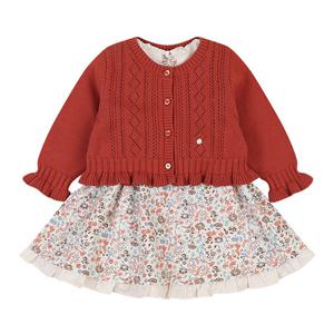 에뜨와 (백일돌선물) 레일린가디건SET원피스 07S524004