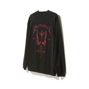 일꼬르소  버닝 버터플라이 모크넥 롱슬리브 블랙 IETS4G002BK
