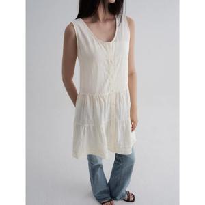 (355771LY70) [에잇세컨즈] 핀턱 미니 원피스  아이보리