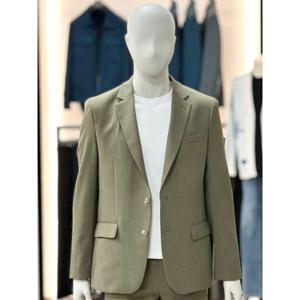 [바쏘옴므]카키_보카시 스판 슬림핏 셋업 자켓 WSY2JF77A