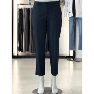 [바쏘옴므]네이비_테이퍼드 허리밴딩 9부 플리츠 팬츠 WSY2PS98A