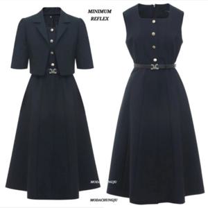 [미니멈]MD 자켓 슬리브리스 원피스 셋트 MD MMYBAWO6030 M_CJ
