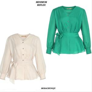 [미니멈]MD 브이넥 볼륨 블라우스  MD MXCAWB7550_CJ
