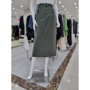 [더아이잗]사각 포켓 H라인 벨티드 스커트 IP8M0SK721KK10_DJ