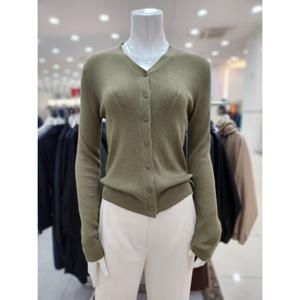 [더아이잗]울 골지 펀칭 브이넥 가디건 IP9M1CD701970_DJ