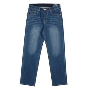 [클라이드앤]공용 블루 테이퍼드 밴딩 데님 팬츠 FOCDP344M_JK